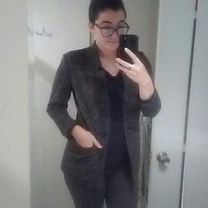 Lucky Brand blazer in marled black